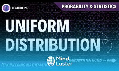 Lec 26 Uniform Distribution Probability and Statistics