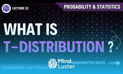 Lec 32 T Distribution Probability and Statistics