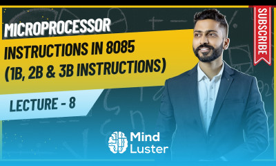 Lec 8 Instruction in 8085 1B 2B 3B Instructions Opcode Operand Microprocessor