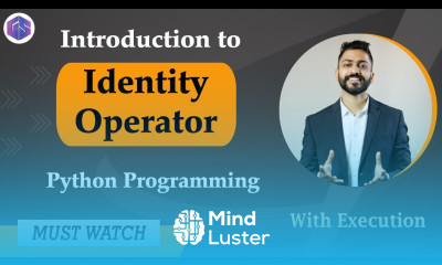 Learn Lec 13 Identity operator in Python with Execution Python ...