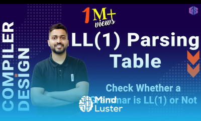 Lec 8 LL 1 Parsing Table Check Whether a Grammar is LL 1 or Not