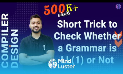 Lec 9 How to Check a Grammar is LL 1 or Not Short Trick