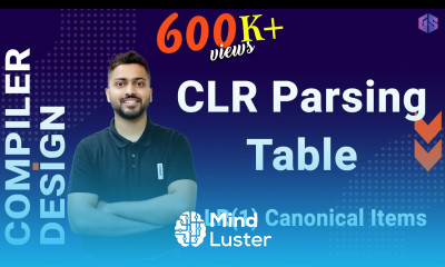 Lec 13 CLR Parsing Table LR 1 Canonical Items