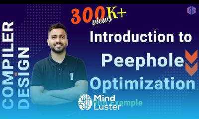 Lec 24 Peephole Optimization in Compiler Dead code elimination Strength reduction