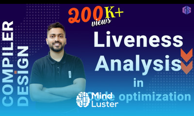 Lec 31 Liveness Analysis in Code optimization Dataflow analysis