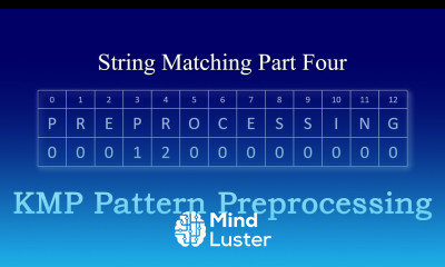 Learn String Matching 4 KMP Pattern Preprocessing - Mind Luster