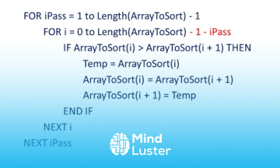 Learn Bubble Sort 2 Pseudocode and Enhancements - Mind Luster