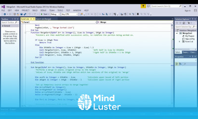 Merge Sort 5 – VB NET Implementation