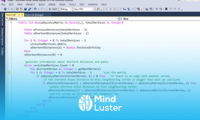Graph Data Structure 5 Dijkstra s Shortest Path Implementation in VB NET