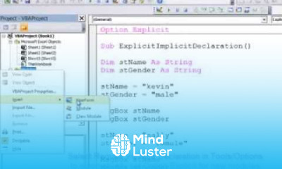 9 Introduction to Programming with VBA Explicit versus Implicit Variable Declaration