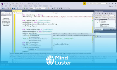 6 VB NET Booking System – ADO NET Fetch Data