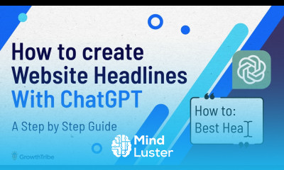 How to create Website Headlines with ChatGPT step by step guide