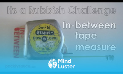 In between tape measure How to make Its a Rubbish Challenge