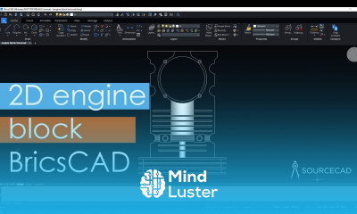 Making front view of engine block in BricsCAD