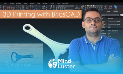 Modeling bottle opener and 3D printing it using BricsCAD