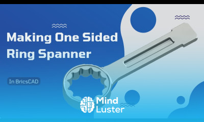 Making one sided Ring Spanner in BricsCAD