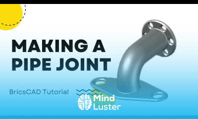 BricsCAD tutorial Making a Pipe joint
