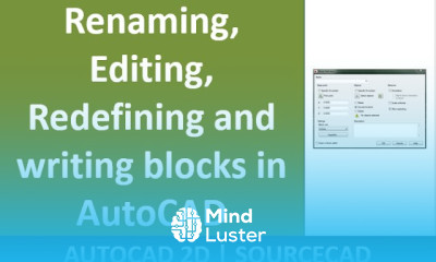 How to rename edit redefine and write AutoCAD Blocks