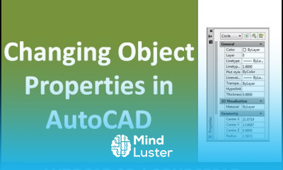 Modifying AutoCAD properties using properties palette