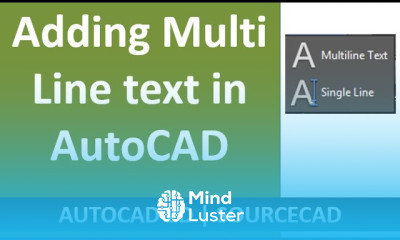All about multiline text in AutoCAD