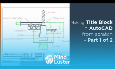 How to create title block and its template in AutoCAD Part 1 of 2