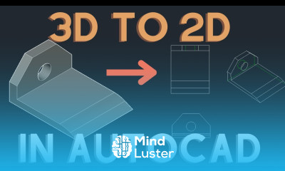 How to convert 3D drawing to 2D using FLATSHOT in AutoCAD