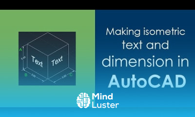 How to make isometric text and dimension in autocad