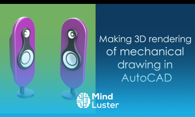 Making 3D rendering of mechanical drawing in AutoCAD