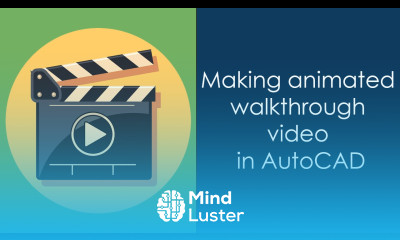 Creating animated AutoCAD 3D walkthrough video