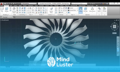3D modelling Jet Engine with Propeller in AutoCAD