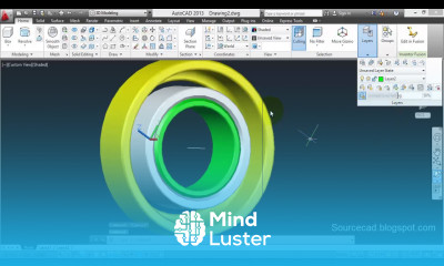 3D modelling Ball bearing in AutoCAD