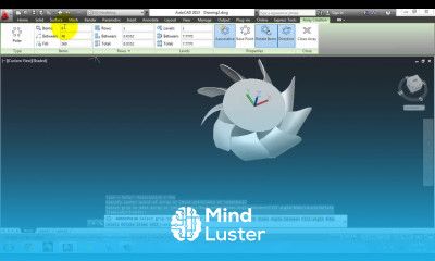 Complete 3D modelling of CPU fan with AutoCAD