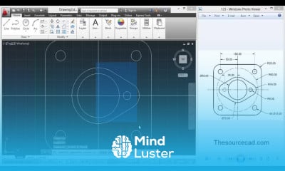 2D drawing using AutoCAD Drawing 3