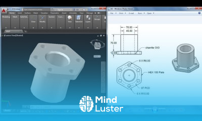 3D practice drawing in AutoCAD