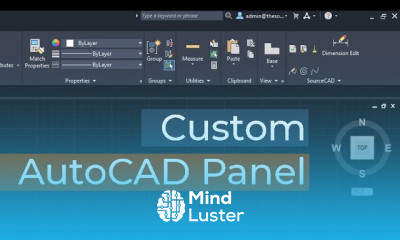 Making custom command panel in AutoCAD