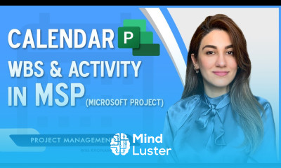 Create a basic Calendar insert WBS Activities into MS Project 2022