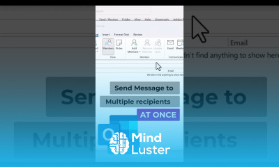 Send Message to Multiple recipients at once in Outlook
