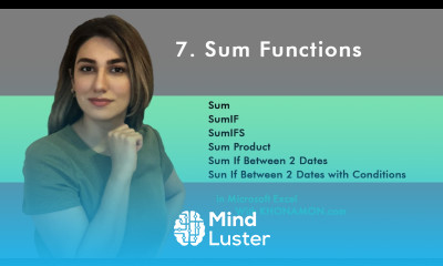 Excel All you need 7 Sum Functions