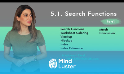 Excel All you need 5 1 Search Functions Part1
