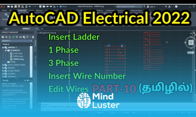 AutoCAD Electrical 2022 insert Ladder PART 10 AUTOCAD ELECTRICAL IN TAMIL