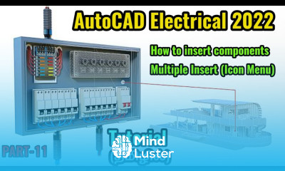 AutoCAD Electrical 2022 How to insert components PART 11 AutoCAD Electrical in Tamil