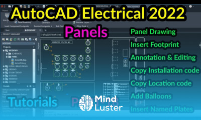 AutoCAD Electrical 2022 Panel Drawing PART 18 AutoCAD Electrical in Tamil