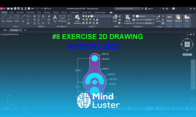 AutoCAD 2D exercise 8