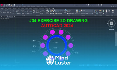 AutoCAD 2D Exercise 34