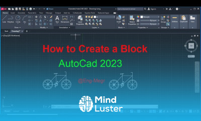 How to create a block in Autocad 2023