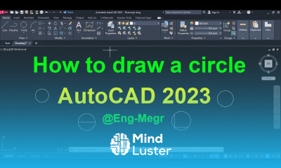How to draw a circle in AutoCAD 2023
