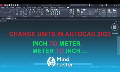 How to change units in Autocad 2023