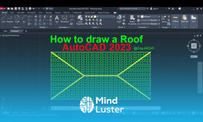How to draw a Roof in AutoCAD 2023