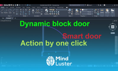 How to create dynamic block door in AutoCAD 2023