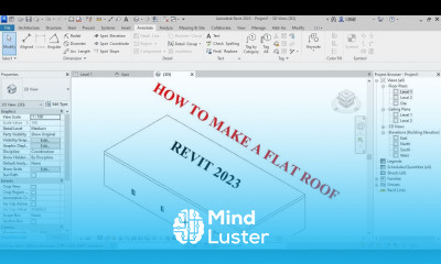 How to make a Flat roof in Revit 2023